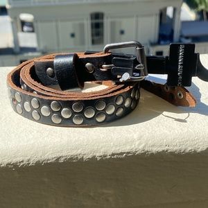 Banana republic studded leather belt